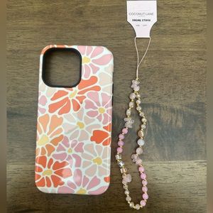iPhone 14 pro max case and phone charm